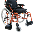 Кресло-коляска инвалидная механическая FS218LQ, с пневматическими колесами, 45 см