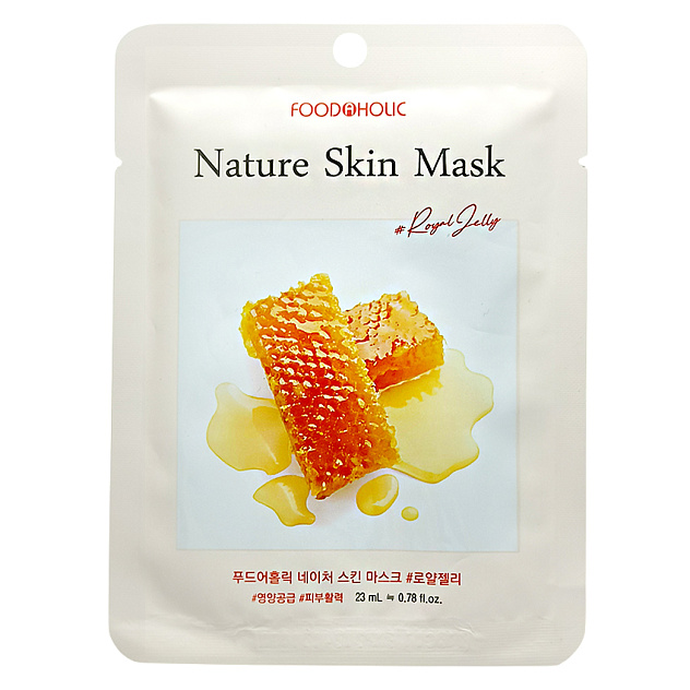 Маска тканевая FOODAHOLIC Royal Jelly Nature Skin Mask (23ml)