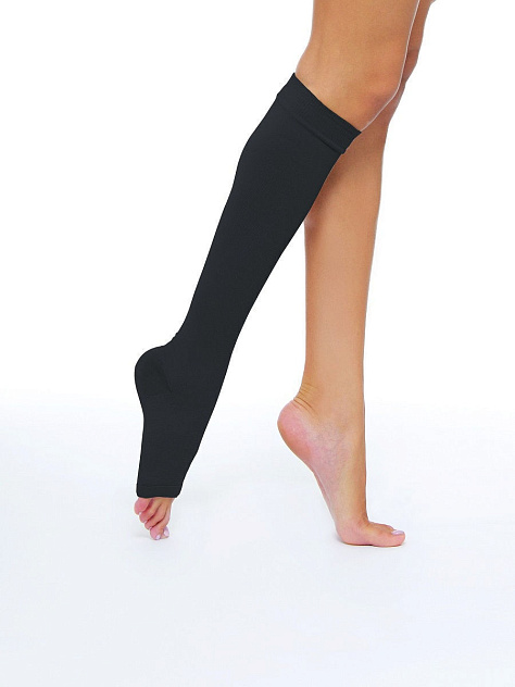 Чулки компрессионные до колена 1 класс с открытым мыском