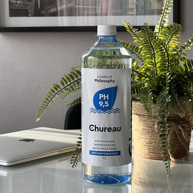 Вода минеральная Chureau 9.5 PH 1л