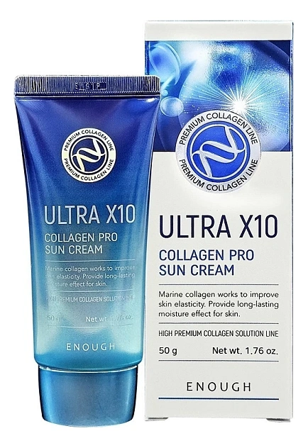 Крем для лица солнцезащитный с морским коллагеном Enough Ultra X10 Collagen Pro Sin Cream 50 гр