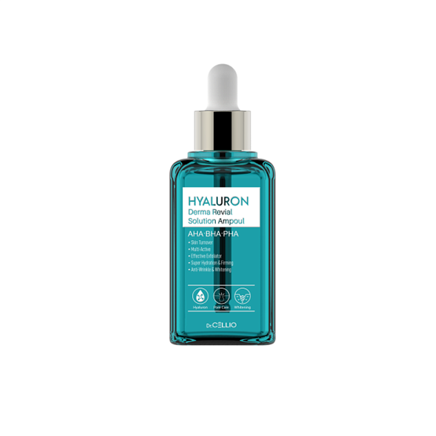 Сыворотка для лица с гиалуроновой кислотой Dr.CELLIO HYALURON DERMA REVIVAL SOLUTION AMPOULE 50ml