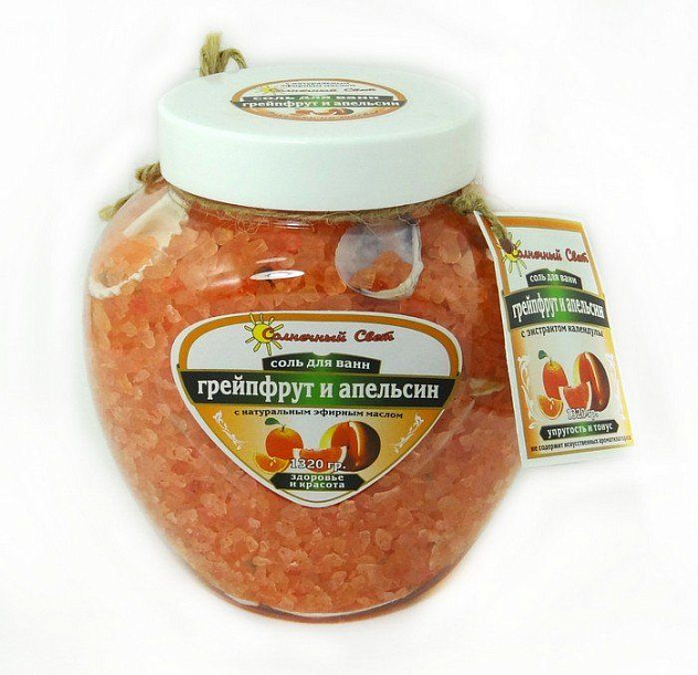 Соль для ванн Грейпфрут+Апельсин 1320 гр