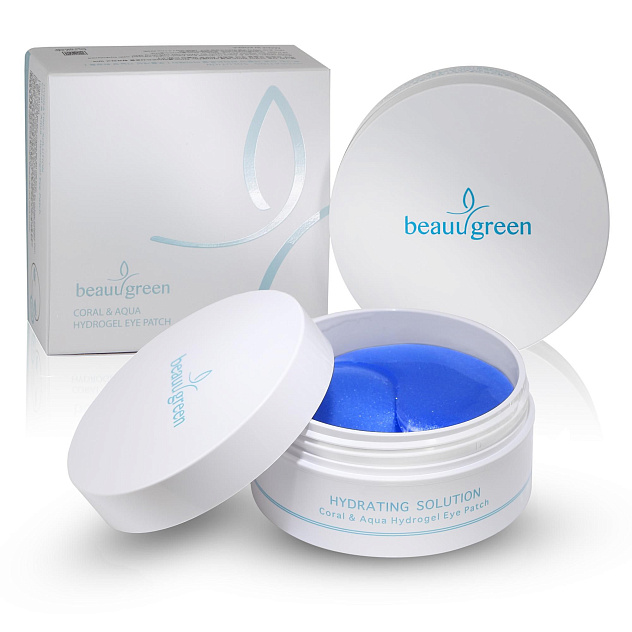 Маски-патчи увеличенного размера Beauugreen Coral & Aqua Eye Patch (Big Type)